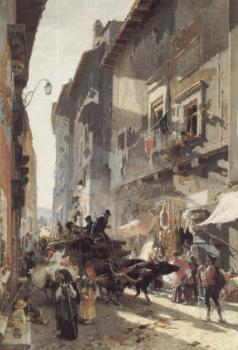 Franz Theodor Aerni : Rue du Marche